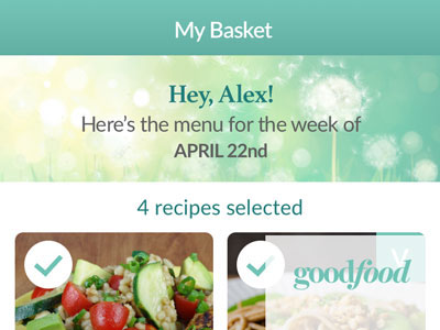 Goodfood application redesign