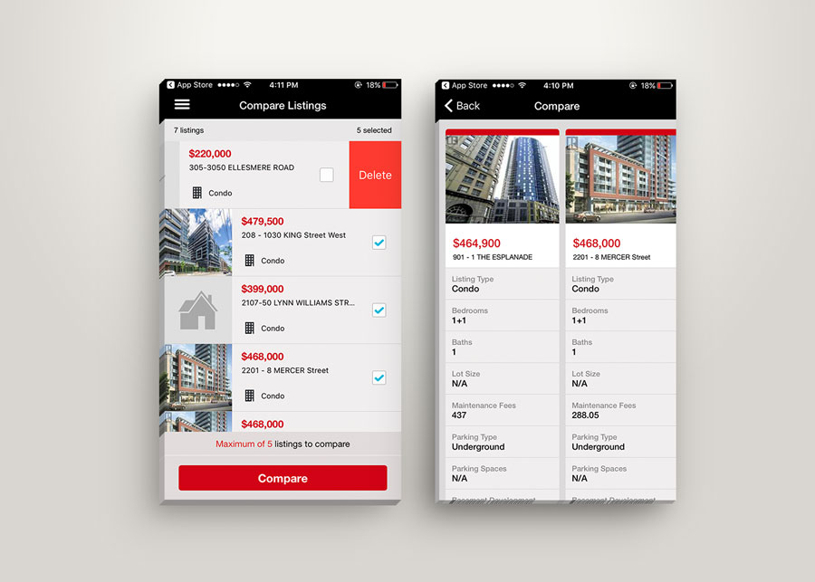 Royal Lepage mobile redesign