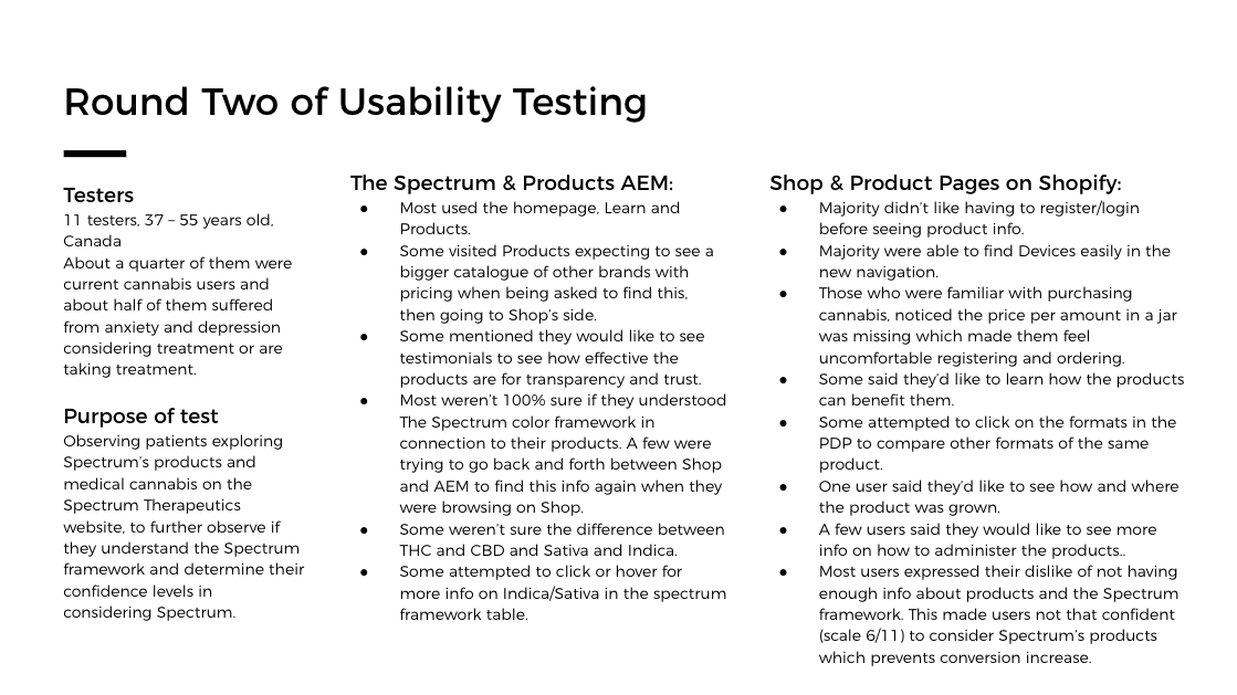 usertesting findings